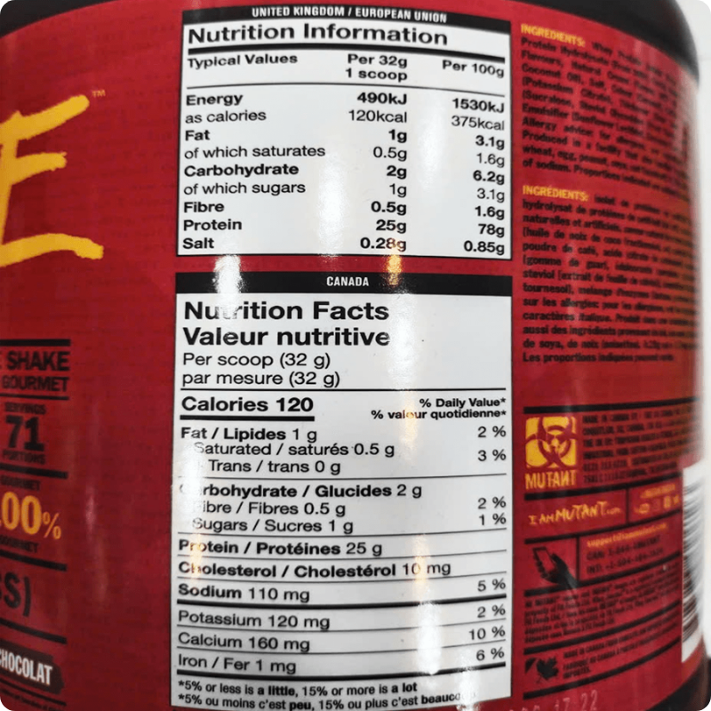 Mutant ISO SURGE 5lbs 2.27kg 73 Servings 2 MUTANT ISO SURGE 5LBS 2.27KG 73 SERVINGS
