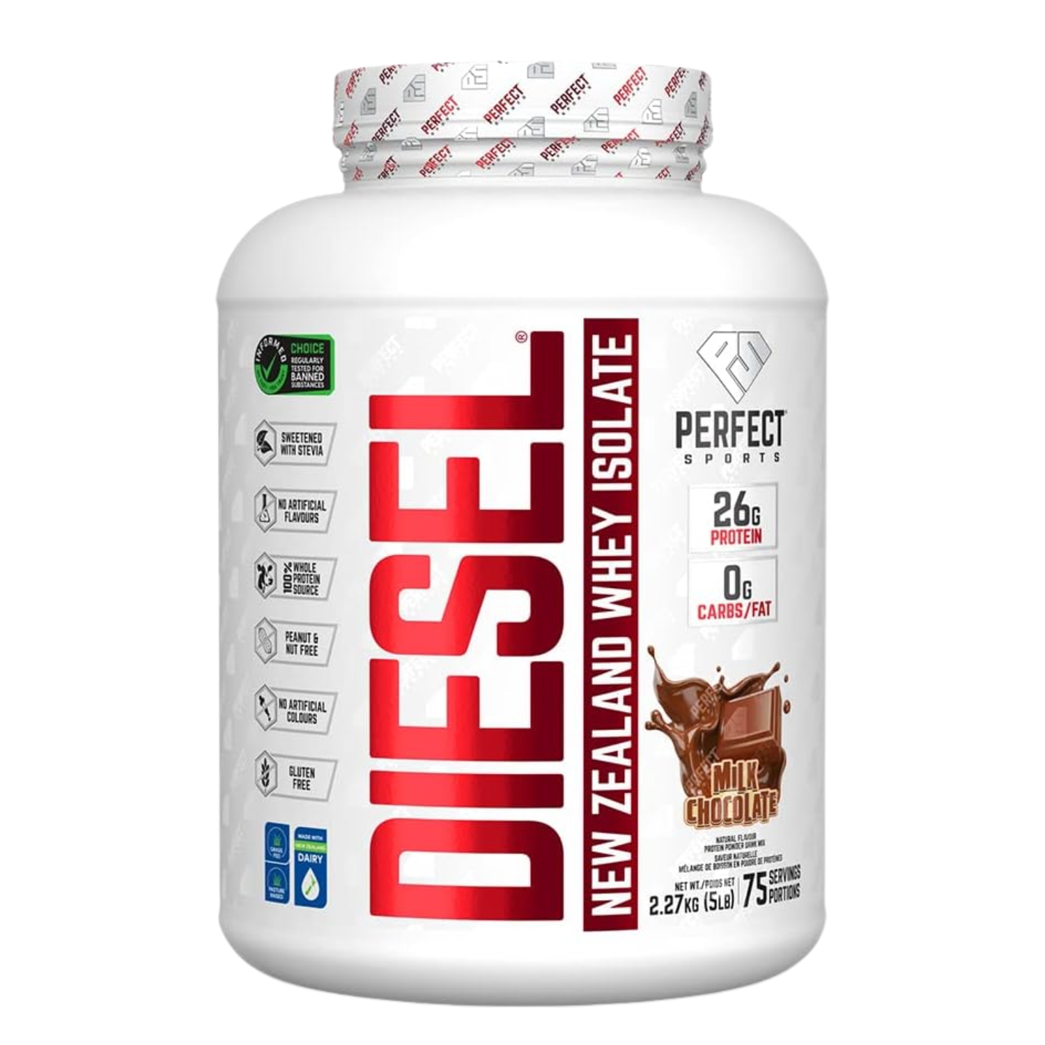 Perfect Diesel New Zealand Whey Isolate 5 lbs (2.27g) 1 PERFECT DIESEL NEW ZEALAND WHEY ISOLATE 5 LBS (2.27G)