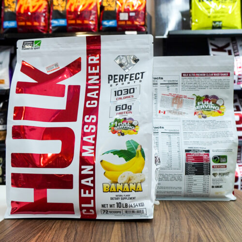 Perfect Sport HULK Clean Mass Gainer Ít Ngọt 10lbs 4.54kg 4 PERFECT SPORT HULK CLEAN MASS GAINER ÍT NGỌT 10LBS 4.54KG