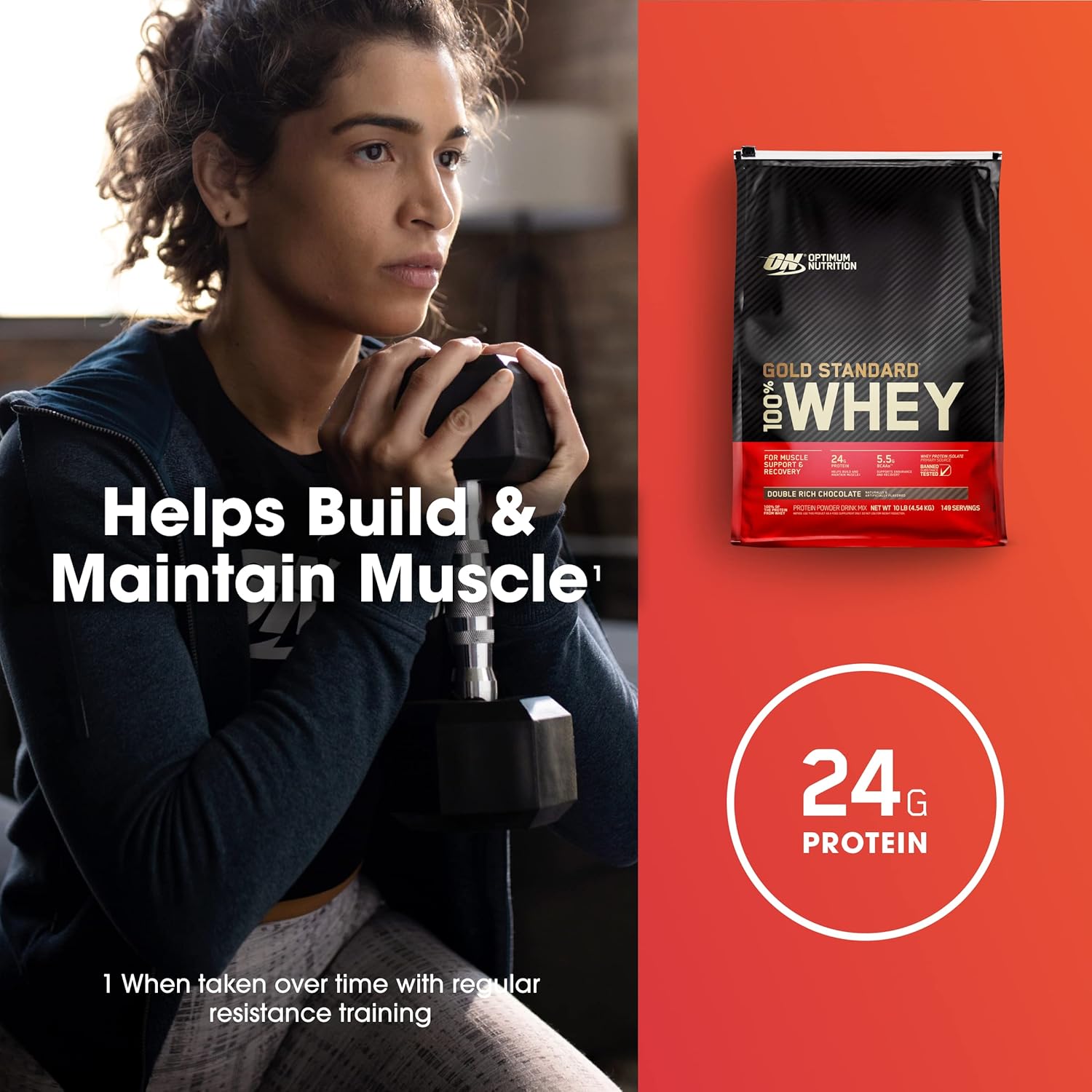 ON Gold Standard 100% Whey Protein Powder 10lbs 149 Servings 16 ON GOLD STANDARD 100% WHEY PROTEIN POWDER 10LBS 149 SERVINGS