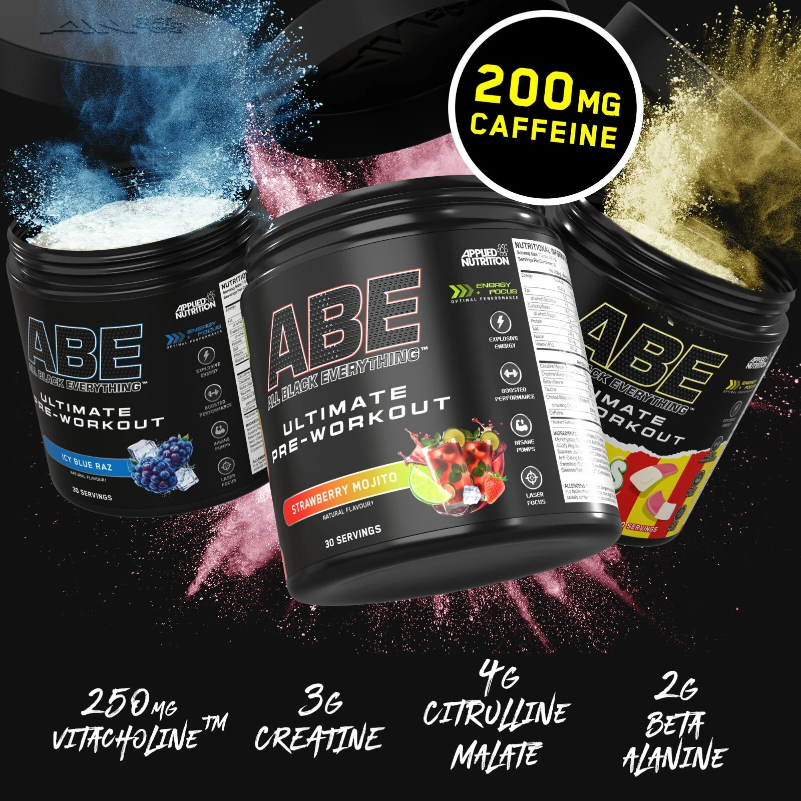 Sample ABE Pre-Workout 1 serving 28 SAMPLE ABE PRE-WORKOUT 1 SERVING